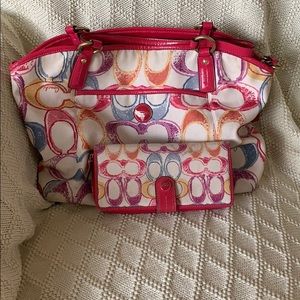 Coach bag and wallet